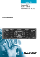 Blaupunkt Dallas-MD-70 - Owners Manual